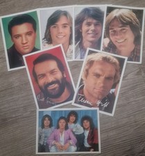 Bravo Autogrammkarten 7Stk. Elvis,Bud Spencer,Terence Hill,Smokie,Jürgen Drews