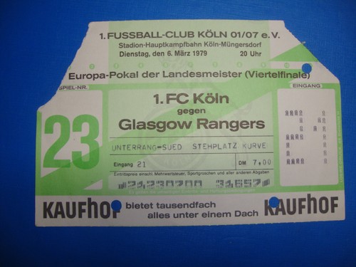 Ticket fc köln - 78/79,