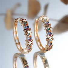 Goldfarbene Damen Creolen