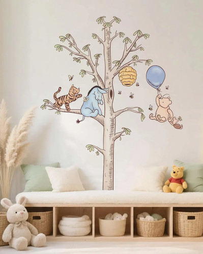 Cartoon winnie wandtattoo pooh - wandtattoo,
