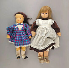 a-9410004-d 2 Stück Stoff-Puppen Waldorf-Art original bekleidet L42-52cm