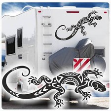 Tribal Gecko Wohnmobil Auto Aufkleber WoMo Gekko Eidechse Echse Sticker WoMo100 