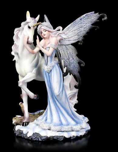 Elfen figur mit einhorn - mit,