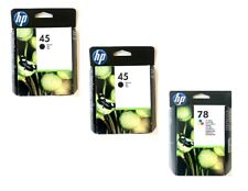 3 x Original Tinte HP Deskjet 930c 950c 959c 970cxi 990c / 45 + 78 Cartridges