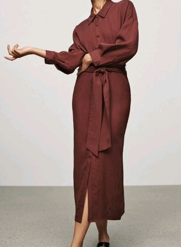 Kleid zara rostbraun - xl,
