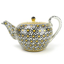 Villeroy & Boch Dresden Steingut Teekanne Dekor 5025 Art Deco um 1930