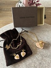 Louis Vuitton Kette und Ohrringe Rosa Herz Vintage