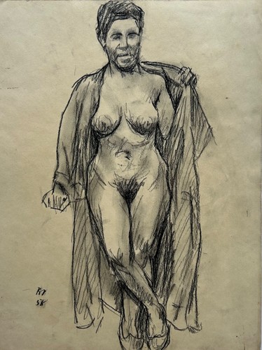 Zeichnung 1958 impressionist - zeichnung,