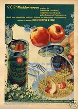 Oldenburger Würstchen Reklame von 1932 Wurst Eisbein Erbsen Oldenburg Apfel ad