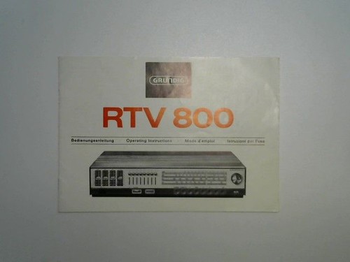 Grundig rtv 800 - rtv,