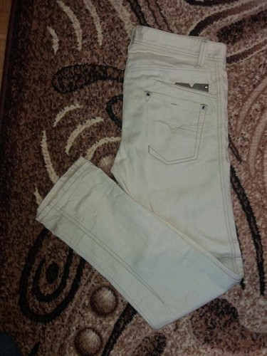 Men diesel jeans beige satin - men,