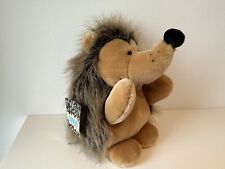 Nici Igel ca. 18 cm hoch alte Version blaues Etikett Stofftier Kuscheltier