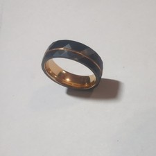 Ring , Herren, schwarz , Wolframcarbid , neu und unbenutzt