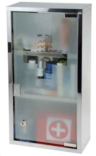 Edelstahl medizinschrank 48 - -,