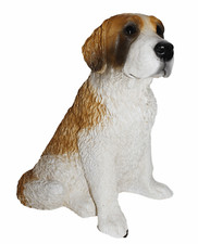 Deko Figur Bernhadiner Hund Saint Bernard Kollektion Castagna aus Resin H 32 cm