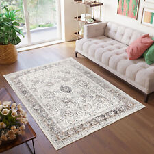 Teppich Kurzflor Modern Grau