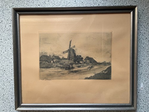 Landschaft mit mühle - mit,