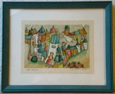 Original Farbradierung -