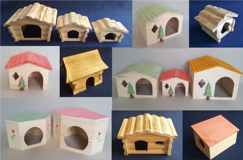 Hamster holzhaus naturholz - holzhaus,