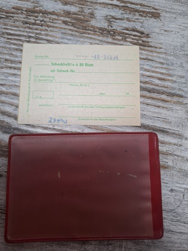 Ddr scheckheft - ddr,