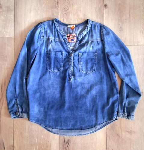 Jeans jeansbluse bluse - jeansbluse,