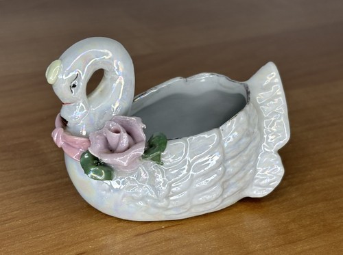 Porzellan schwan schale figur - schale,