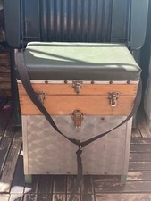 Sitzkiepe / Angelstuhl / Angelkiste / Metall / Holz 