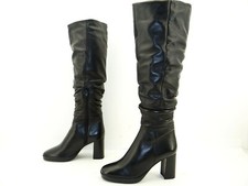 Zign Overknee Stiefel Stiefeletten Winterstiefel Damen Schuhe Leder Gr39 Schwarz