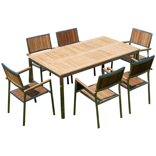 Gartengarnitur edelstahl teak - gartengarnitur,