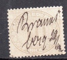 Deutsches Reich 12  mit Federzug, geprüft Jäschke-Lantelme BPP