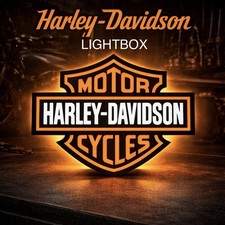 Harley davidson lightbox led - harley,