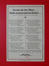 Altes flugblatt heraus mit - altes,