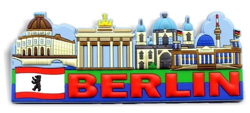 Berlin rubber magnet - rubber,