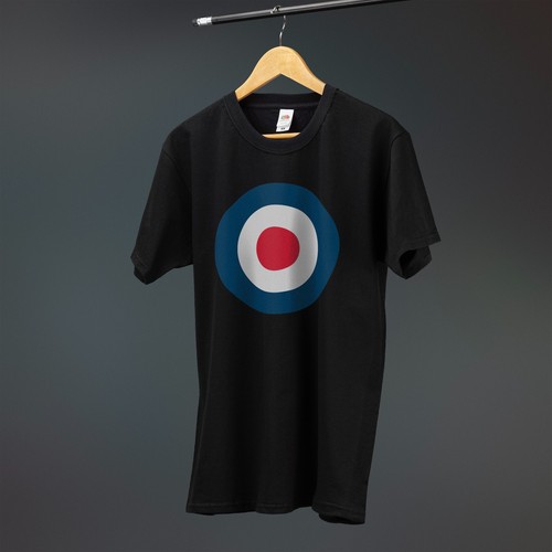 Raf roundel mod shirt - roundel, vespa