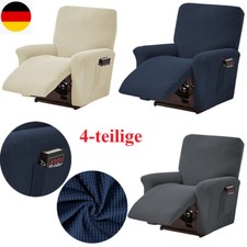 4 teilige Sesselbezug Sessel-Überwürfe Sesselschoner Recliner Relaxsessel Home