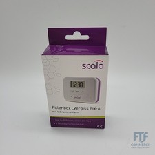 scala Pillenbox Timer 6 Fach,5 Alarmzeiten weiß