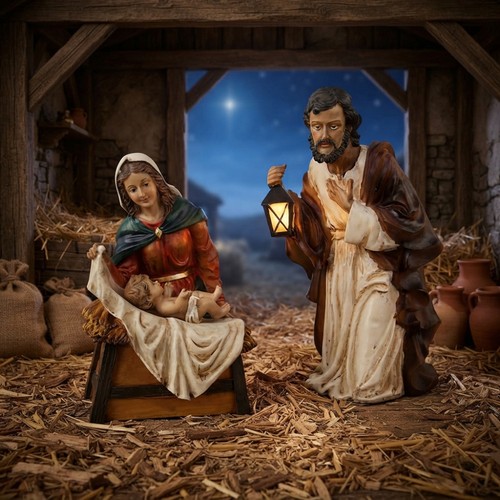 Krippenfiguren heilige familie - heilige,