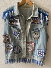 Einzigartige Hertha BSC Fan-Kutte – Vintage Weste mit Original-Patches 