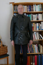 Motorradlederjacke Herren 50er Jahre, dunkel-grün