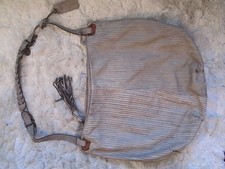 CAMPOMAGGI riesige hellgraue Ledertasche Beuteltasche von Caterina Lucchi  