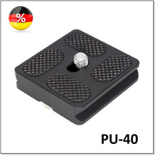 1 x Schnellwechselplatte PU-40 / Adapterplatte Stativ  für  ARCA-SWISS / Benro