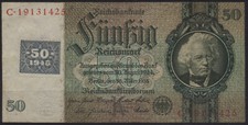 SBZ, KUPONAUSGABE Währungsreform 1948: 50 DM, 1948 auf 210b, Grabowski SBZ-8b, K