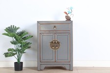 chinesische Kommode  Orientalisch/Asiatisch Stil grau  RAL7005 #M-KOM-A1GY