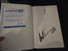ARNOLD SCHWARZENEGGER signed Autogramm Buch gebunden signiert In Person ACOA
