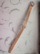 Hundehalsband von HUNTER XS 25/28 cm Beige weiß Halsband Glitzer NEUWERTIG