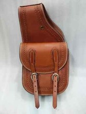 Western leder satteltasche aus - western,