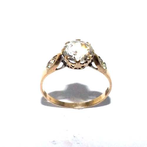 Damen 9ct gelbgold ring - gelbgold,