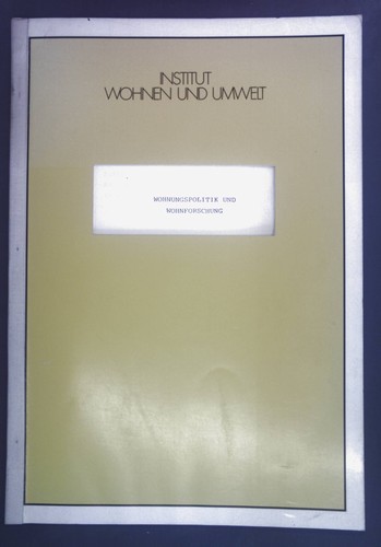 Wohnungspolitik und