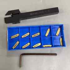 MGEHR1010-1.5 Abstechstahl Drehmeißel Klemmhalter mit 10x MGMN150-G Wendeplatten