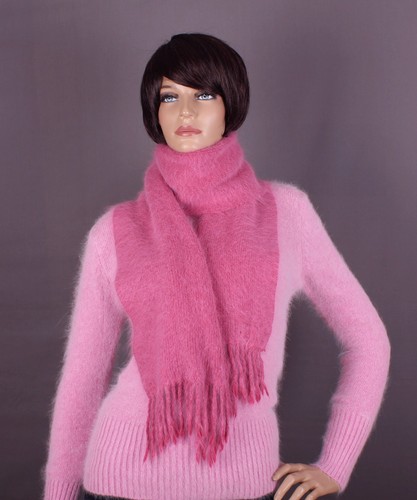 Langhaar angora schal - angora, farbe